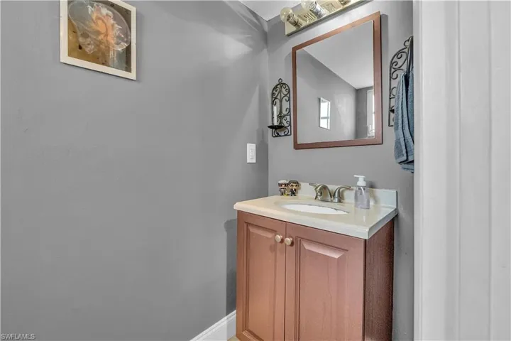 Half bath featuring vanity