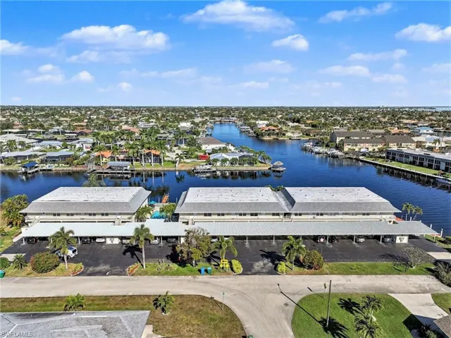 Drone / aerial view of a nearby body of water