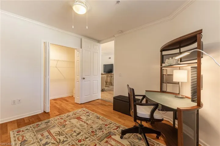 BR 3 w/crown molding and wood finished floors