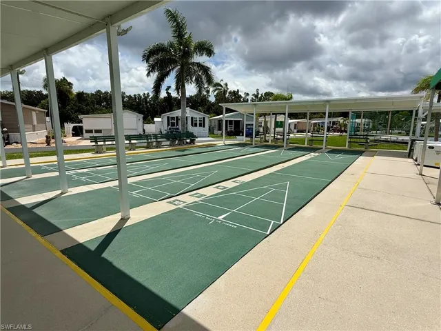 View of community with shuffleboard