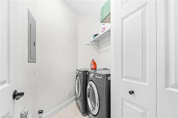 Laundry off hall.