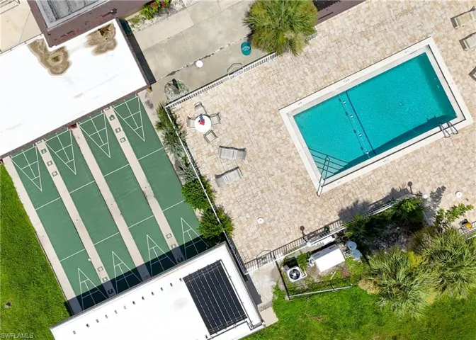 Birds eye view of property