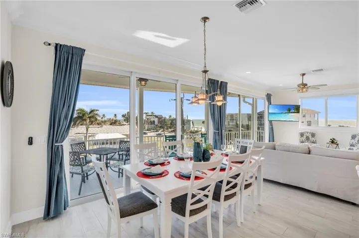 Open concept living, kitchen and dining