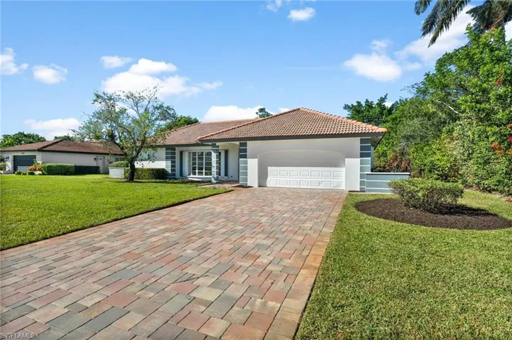 Large paved driveway
