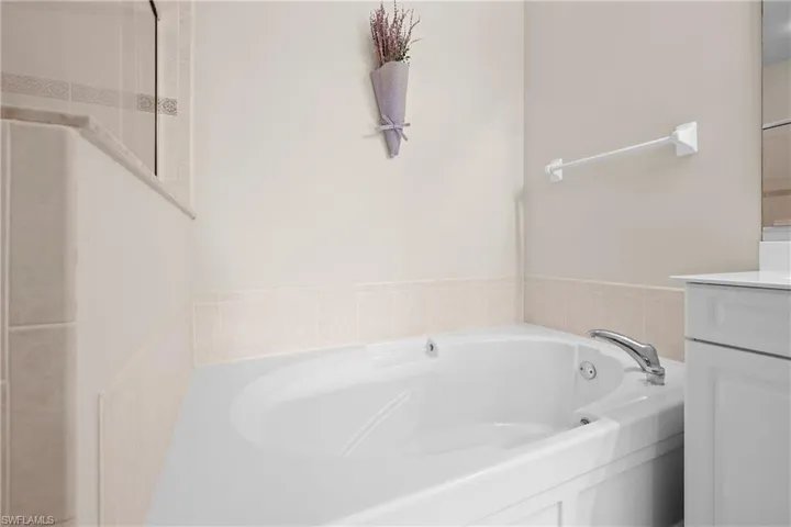Primary Bathroom with a garden tub
