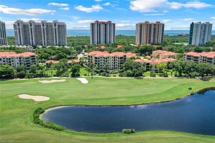 view of Calais from Pelican Bay golf course