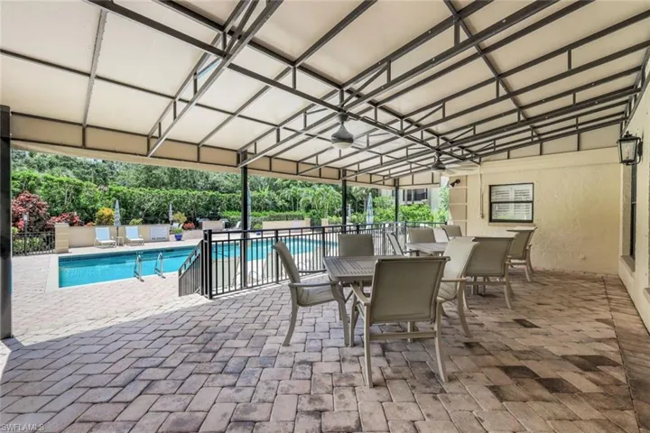 Wonderful shaded pool  area