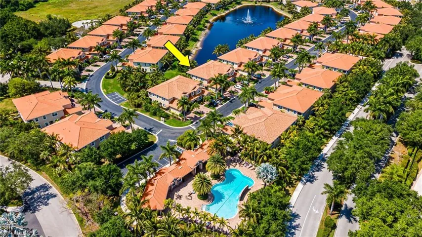 Aerial view of property