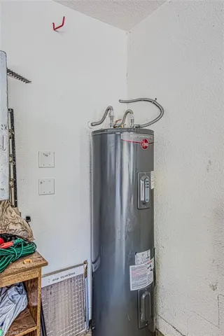 Utilities featuring electric water heater
