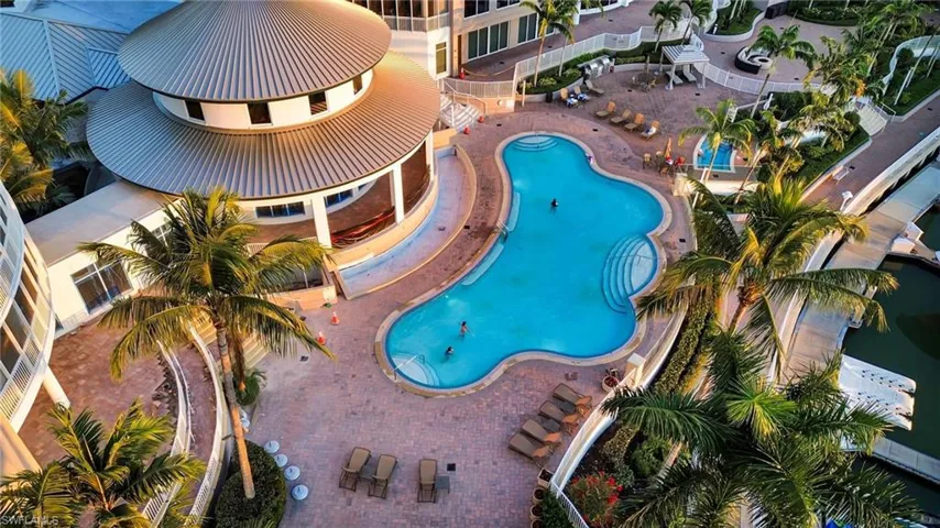 Community pool and one of two spas