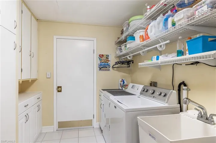 Laundry Room with Sink and Extra Storage
