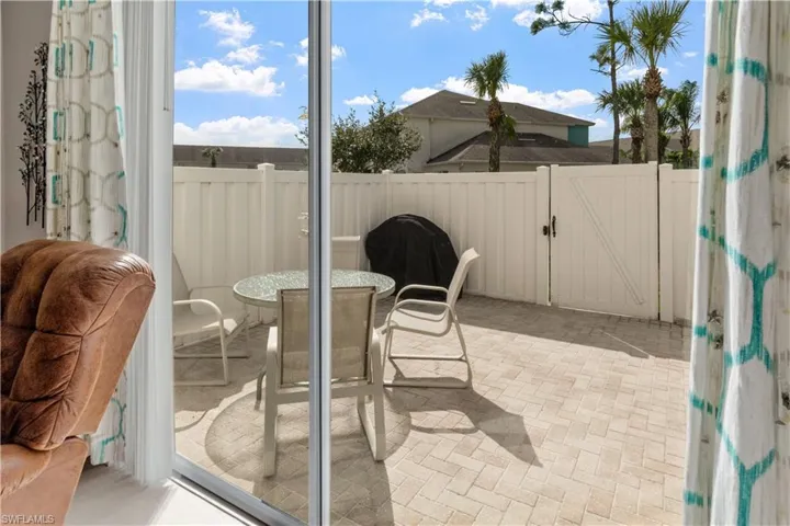Spacious paver patio, perfect for grilling, dining or enjoying the Florida sunshine