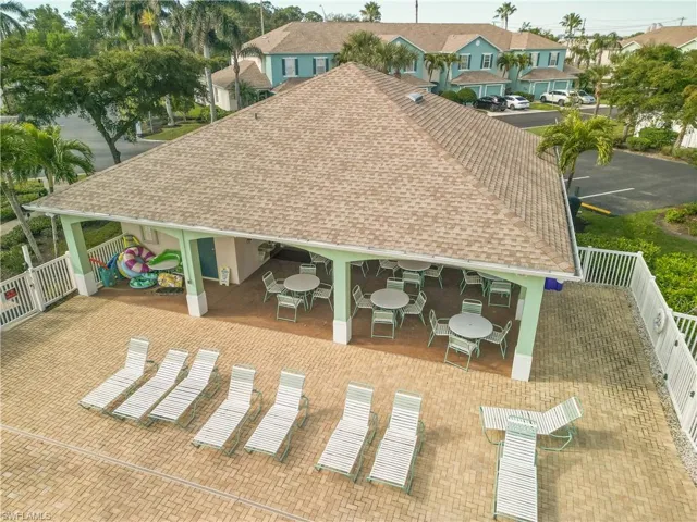 Back of the Clubhouse and patio area