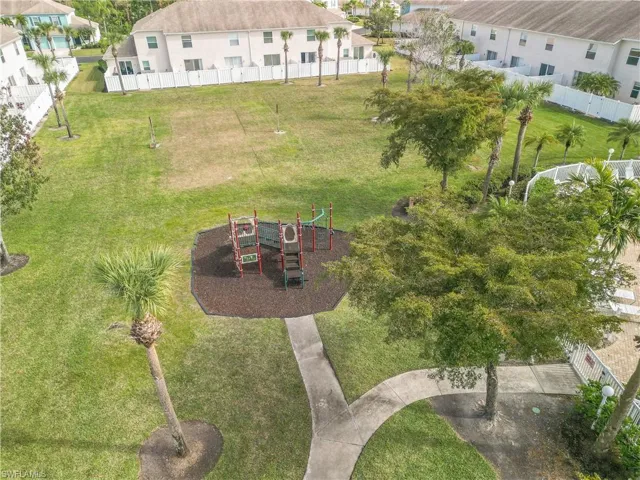 Aerial view of the playground