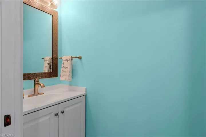 Downstairs powder room