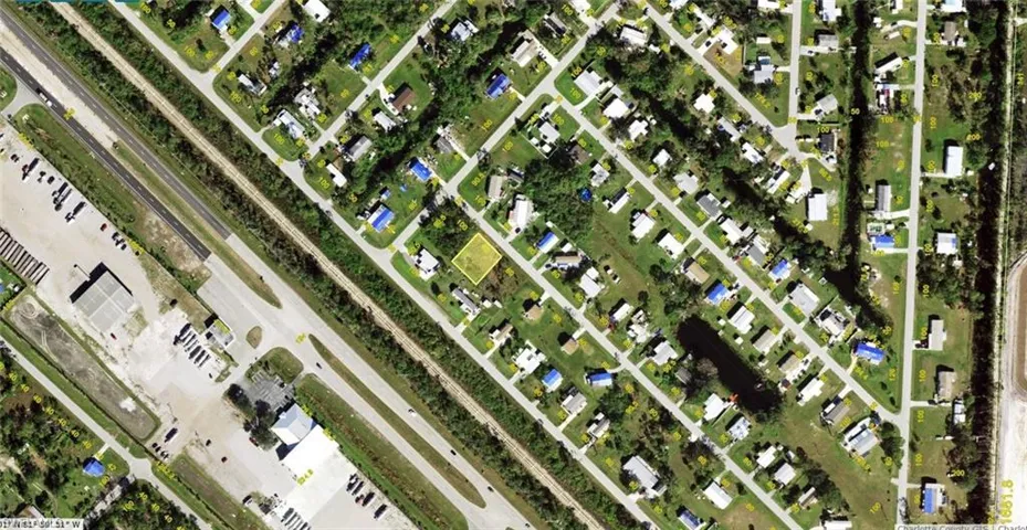Aerial Map. Depicting the property highlighted within a residential area and surrounding infrastructure