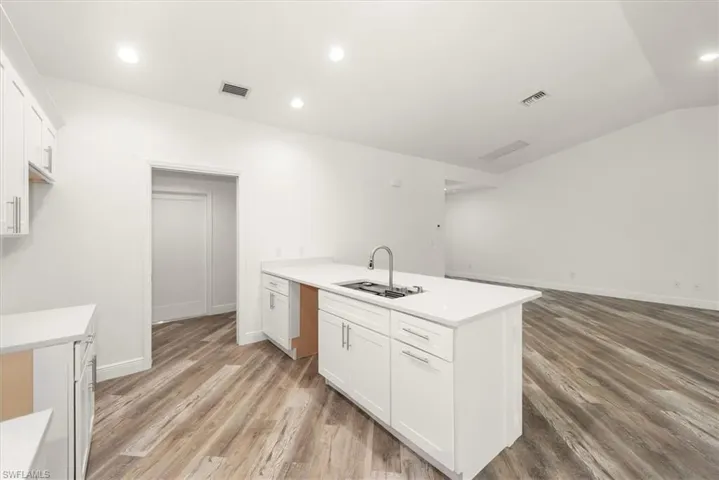 Kitchen view to the family room gives you a great view while cooking