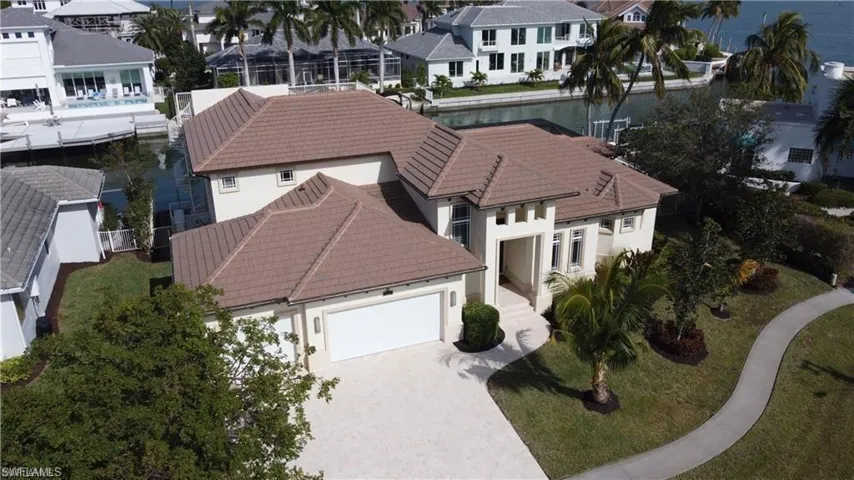Bird's eye view with a residential view