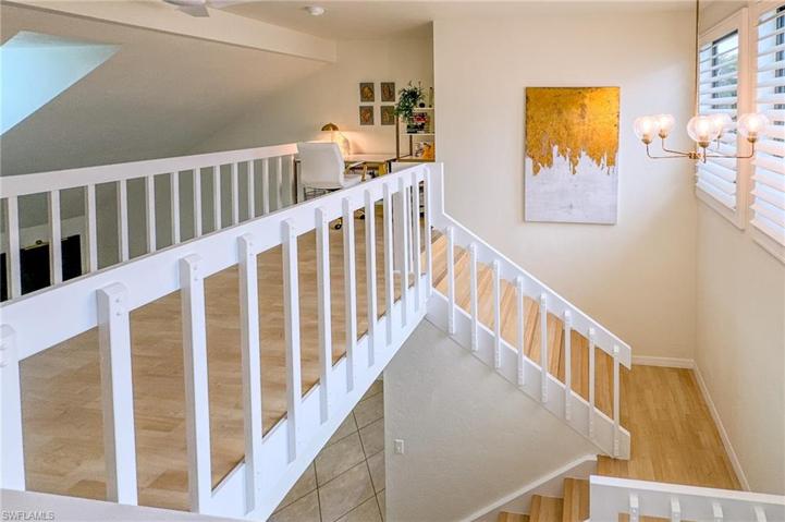 Upstairs bursts with the natural light..I could work here all day