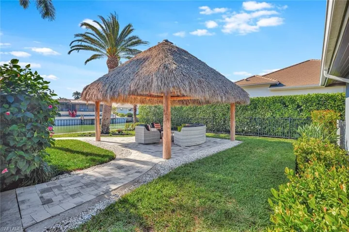 View of yard with a patio area