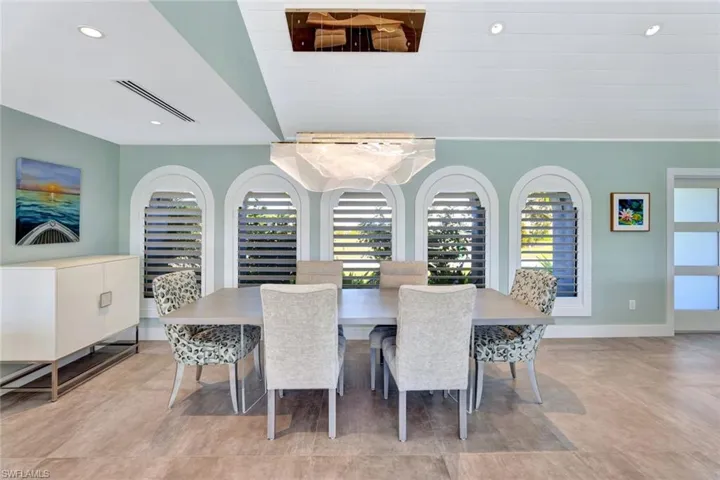 View of dining room