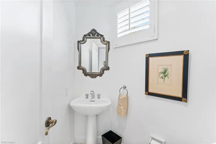This is a half bath for your guests.