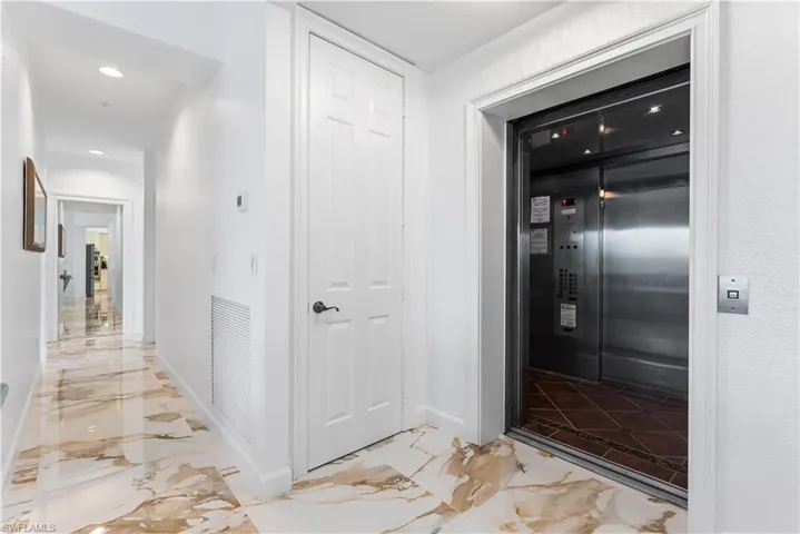 Private elevator brings you to the Palace in the Sky!