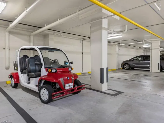 Lesina secured under building garage - secured parking space #1