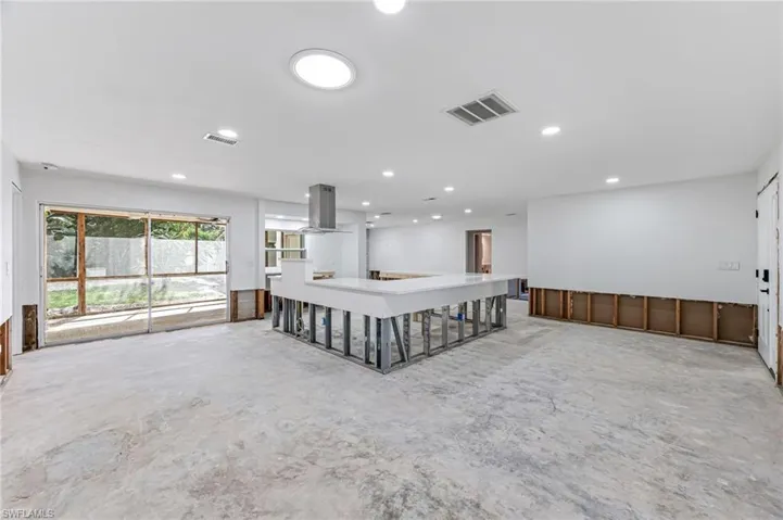 View of unfurnished living room