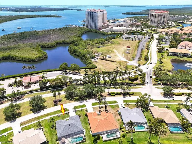 Aerial of location to Tarpon Point Marina Village & Westin Resort