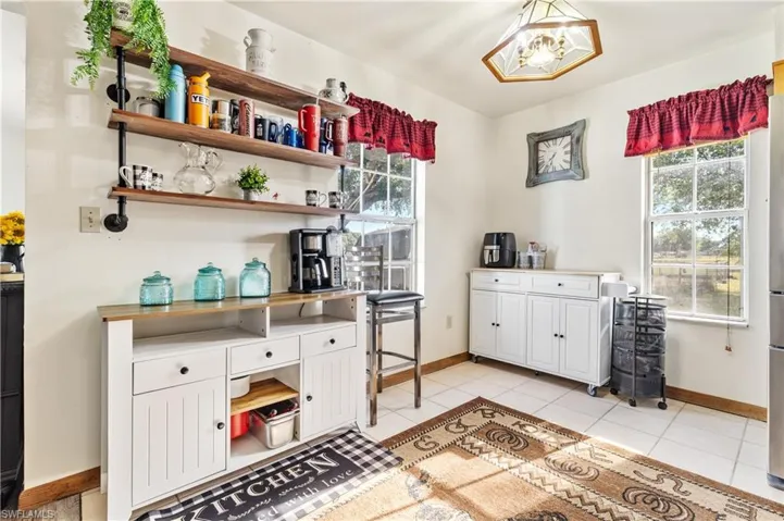 Coffer bar and built-in shelves