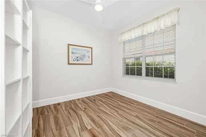 Unfurnished room with wood-type flooring