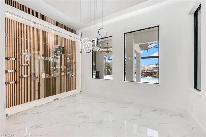 View of tiled empty room