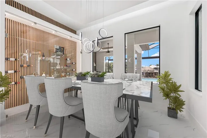 View of dining room