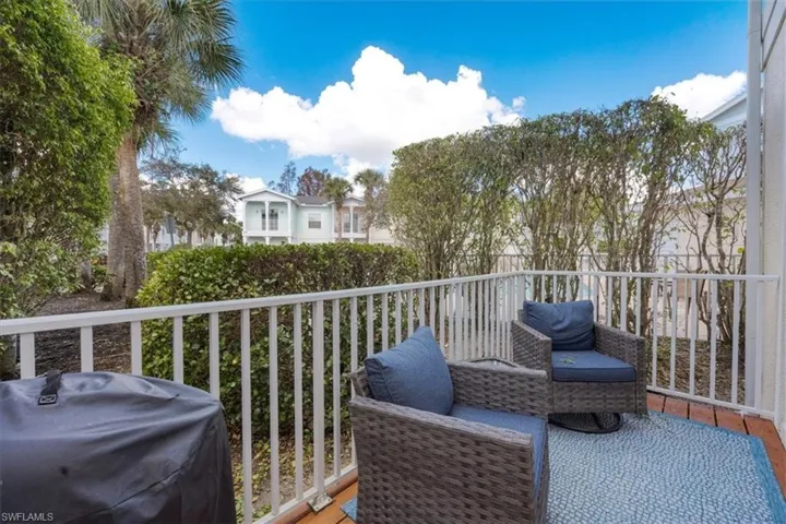 Balcony with area for grilling