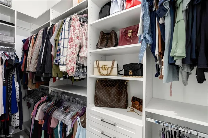 View of spacious closet