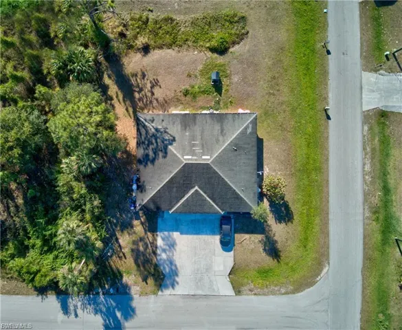 View from above of property