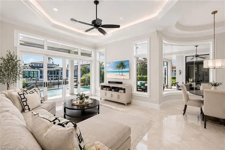 AI reimagined family room w/patio access