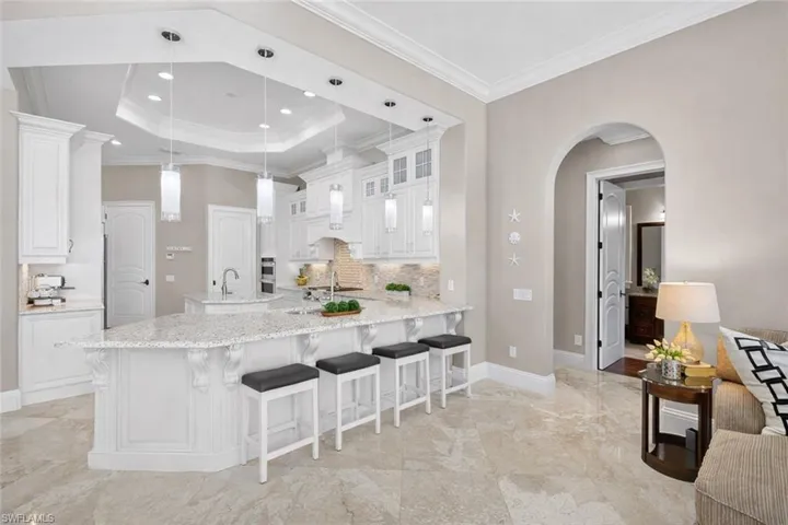 Kitchen Cabinets are virtually painted