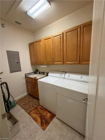 In-unit washer, dryer and sink