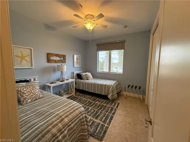 Ceiling fan and large closet