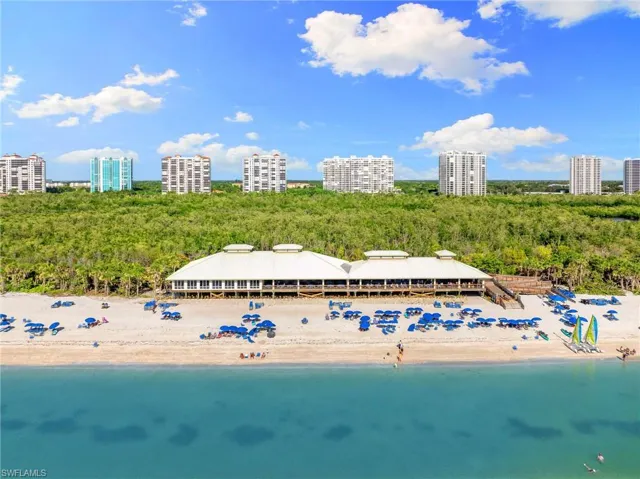 Beach for Residents with Lounge chairs, kayaks and paddle boards