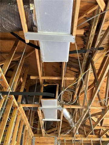 Rough HVAC work in place
