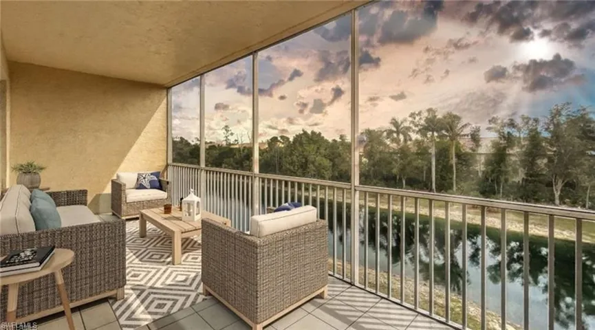 Lanai with water view