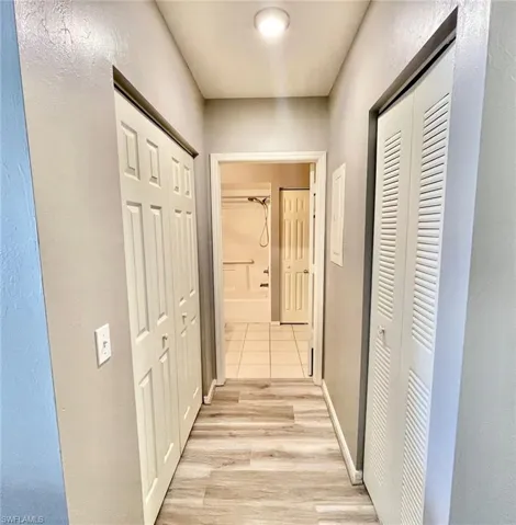 Hallway to 2nd bathroom.  So much storage.