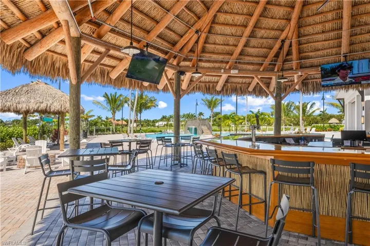 View of patio / terrace with exterior bar and a gazebo