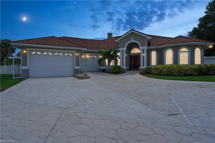 Beautiful home at night