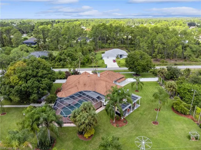 Drone / aerial view situated on 1-1/2 acres