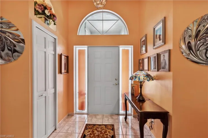 Inside foyer entry