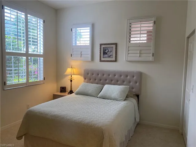 Carpeted bedroom